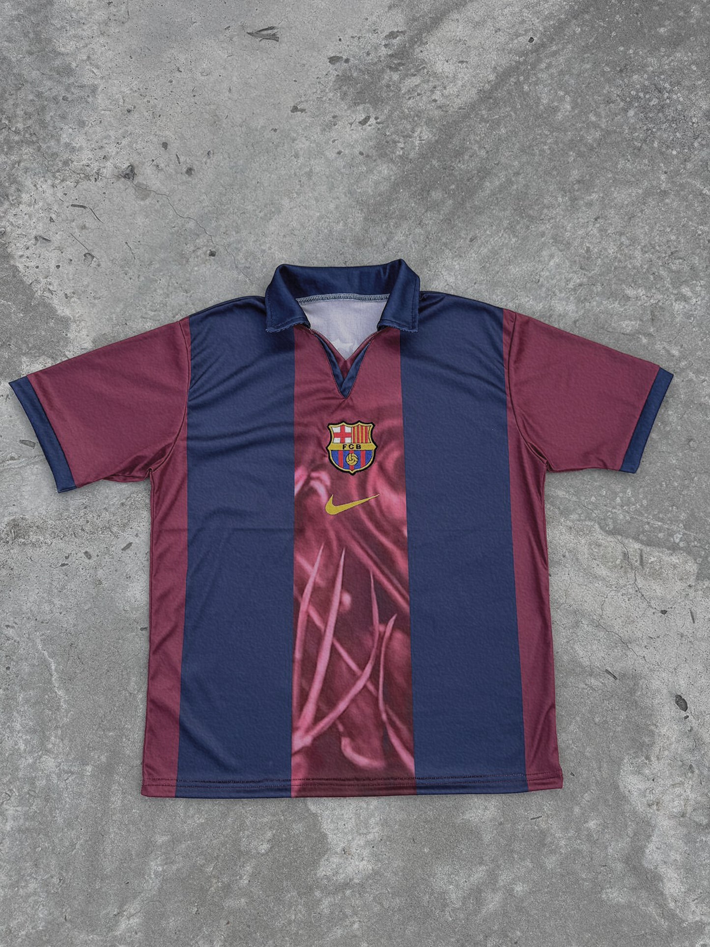CJ x Nike x FC Barcelona Retro 2000/01 Skeleton Home Jersey